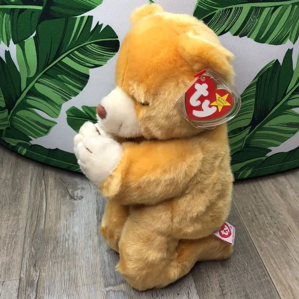 Ty Original 11” Beanie Buddy HOPE Praying Bear RARE NWT